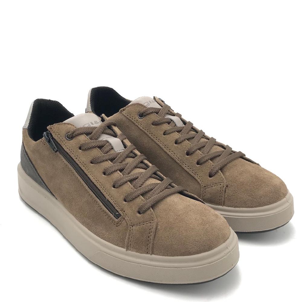 Zulian Calzature Sneakers Sten sesamo-antracite Qualità