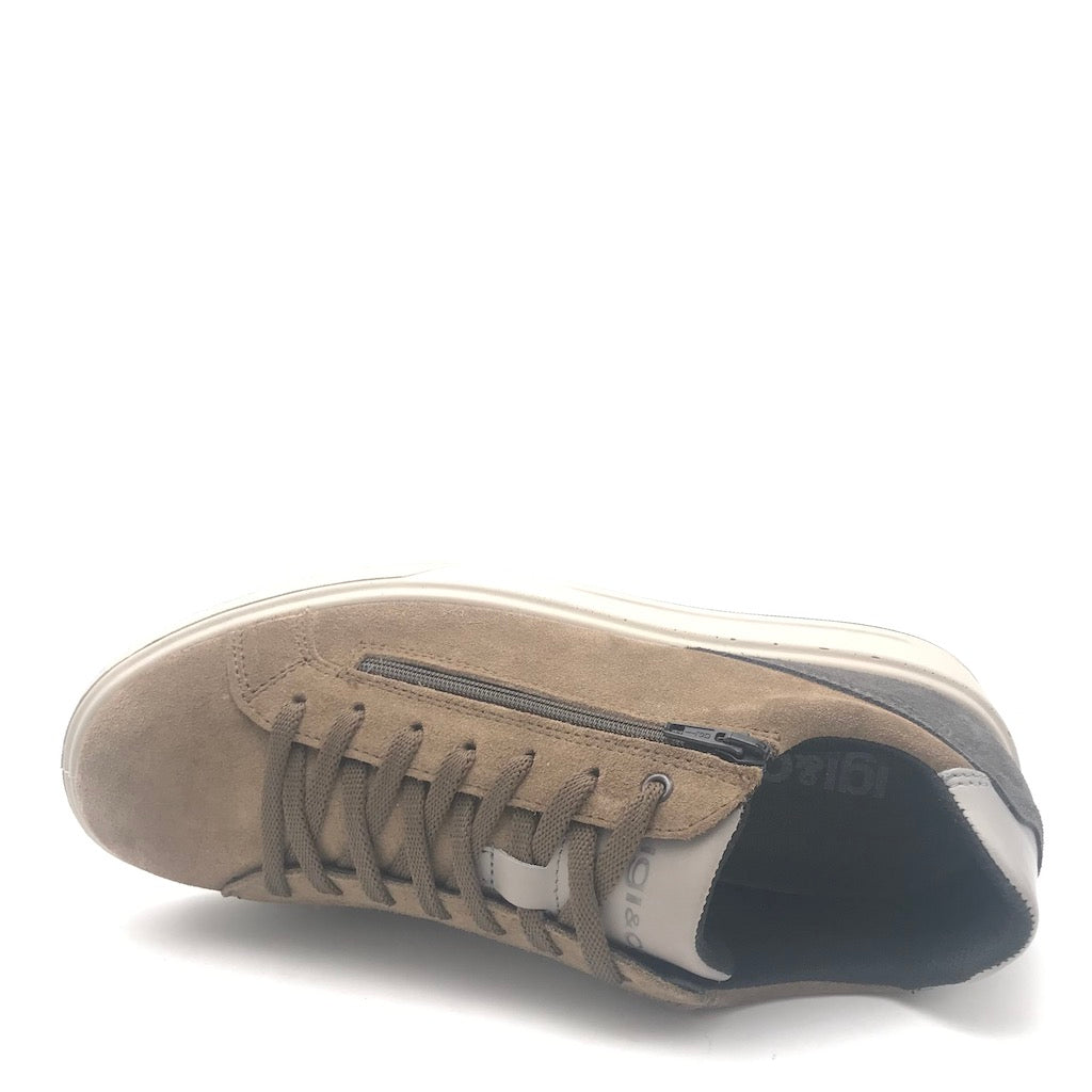 Zulian Calzature Sneakers Sten sesamo-antracite Qualità