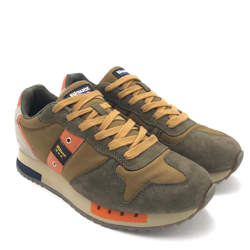 Zulian Calzature Sneakers Queens01 green-ochre Spedizione Gratuita