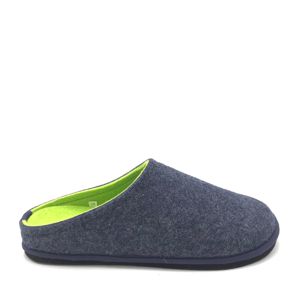 Zulian Calzature Ciabatta Easy bicolor blu-verde fluo Pezzi Unici