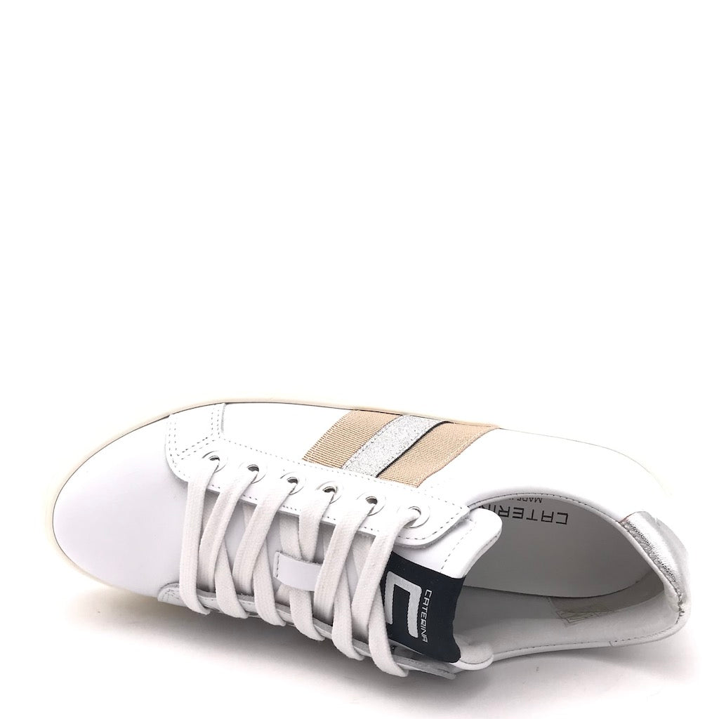 Zulian Calzature Sneakers in pelle bianca Sottocosto