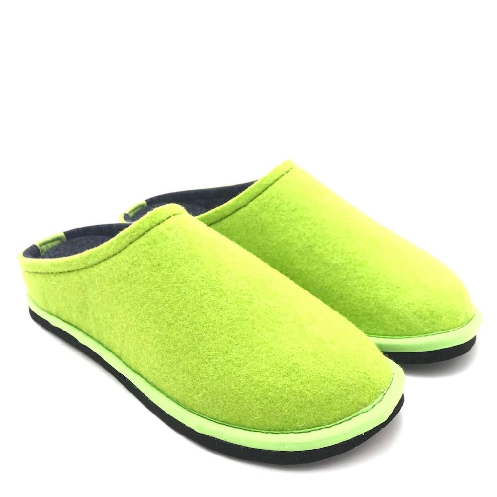 Zulian Calzature Ciabatta Easy bicolor verde fluo-blu Presa