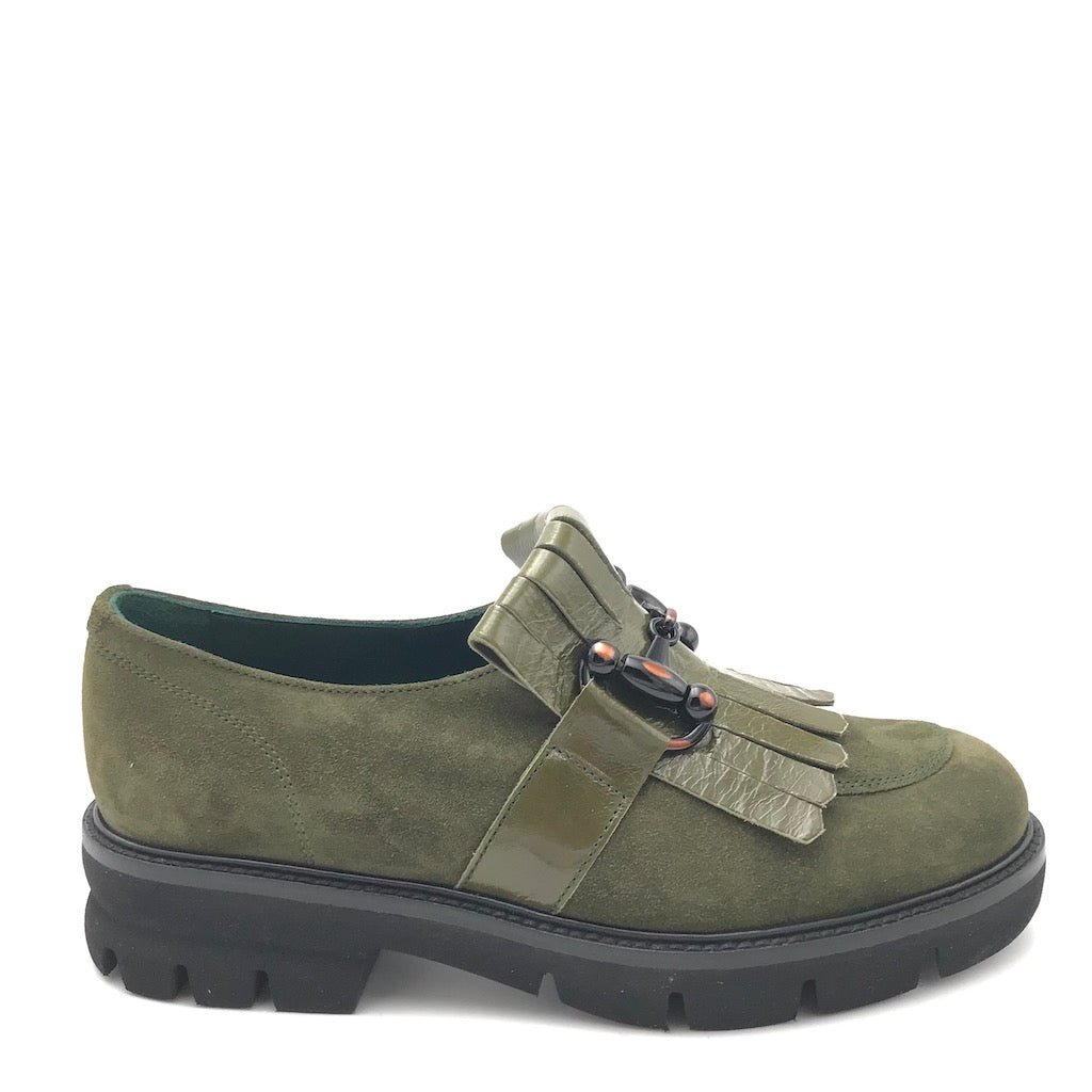 Zulian Calzature Mocassino in camoscio verde bosco Economico