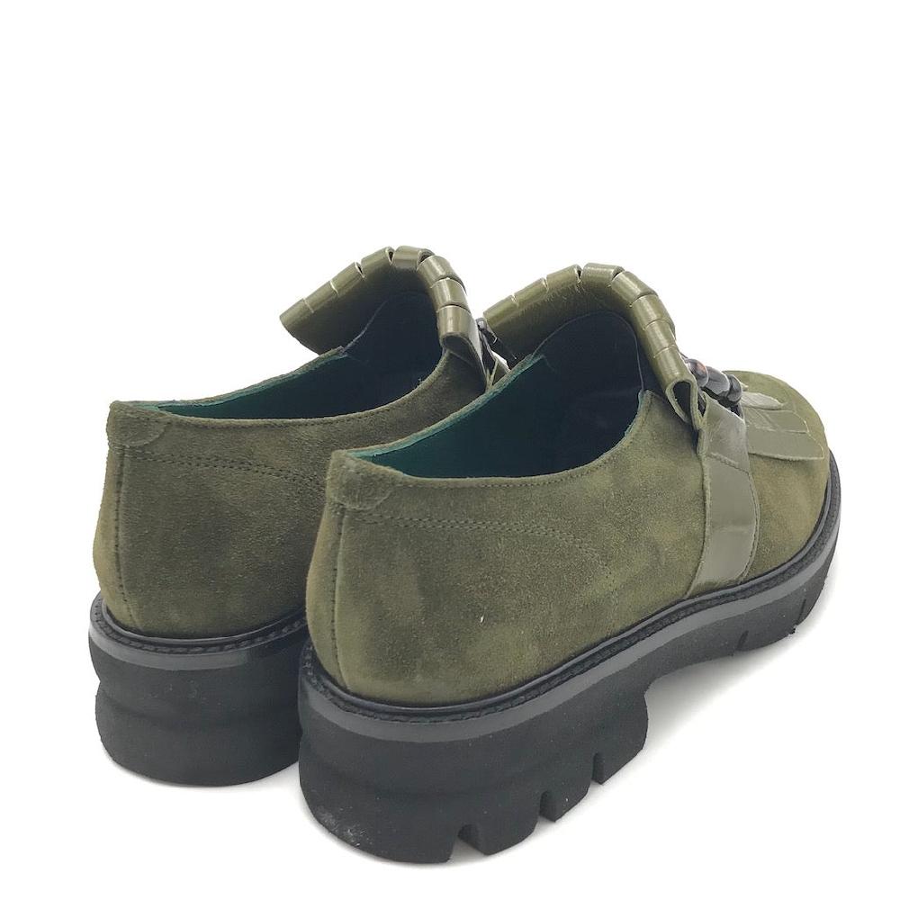 Zulian Calzature Mocassino in camoscio verde bosco Economico