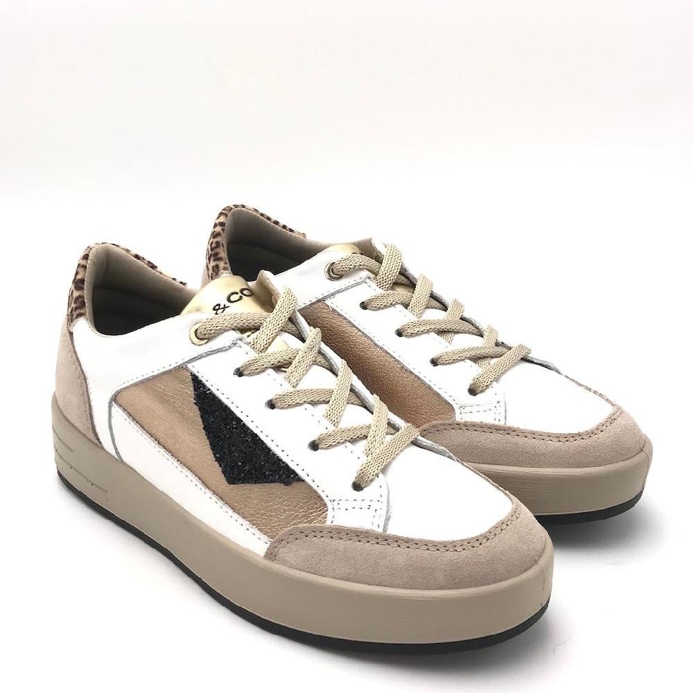 Zulian Calzature Sneakers Alina bianco-beige Lightning offer