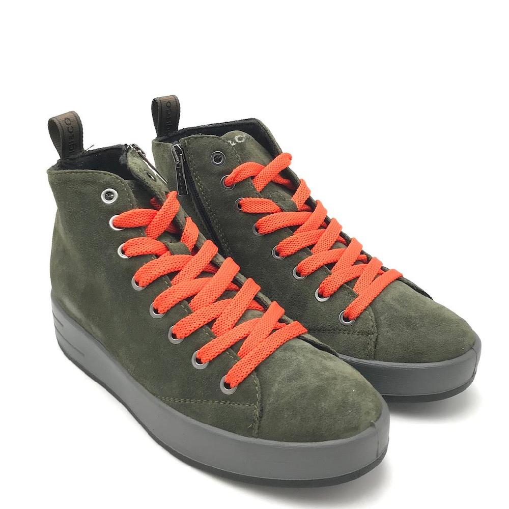 Zulian Calzature Sneakers Alina verde scuro Grandi sconti