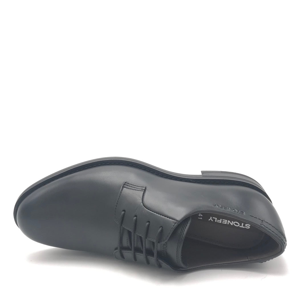 Zulian Calzature Scarpa Carnaby allacciata in nappa nera Comprane uno, ottenene uno gratis