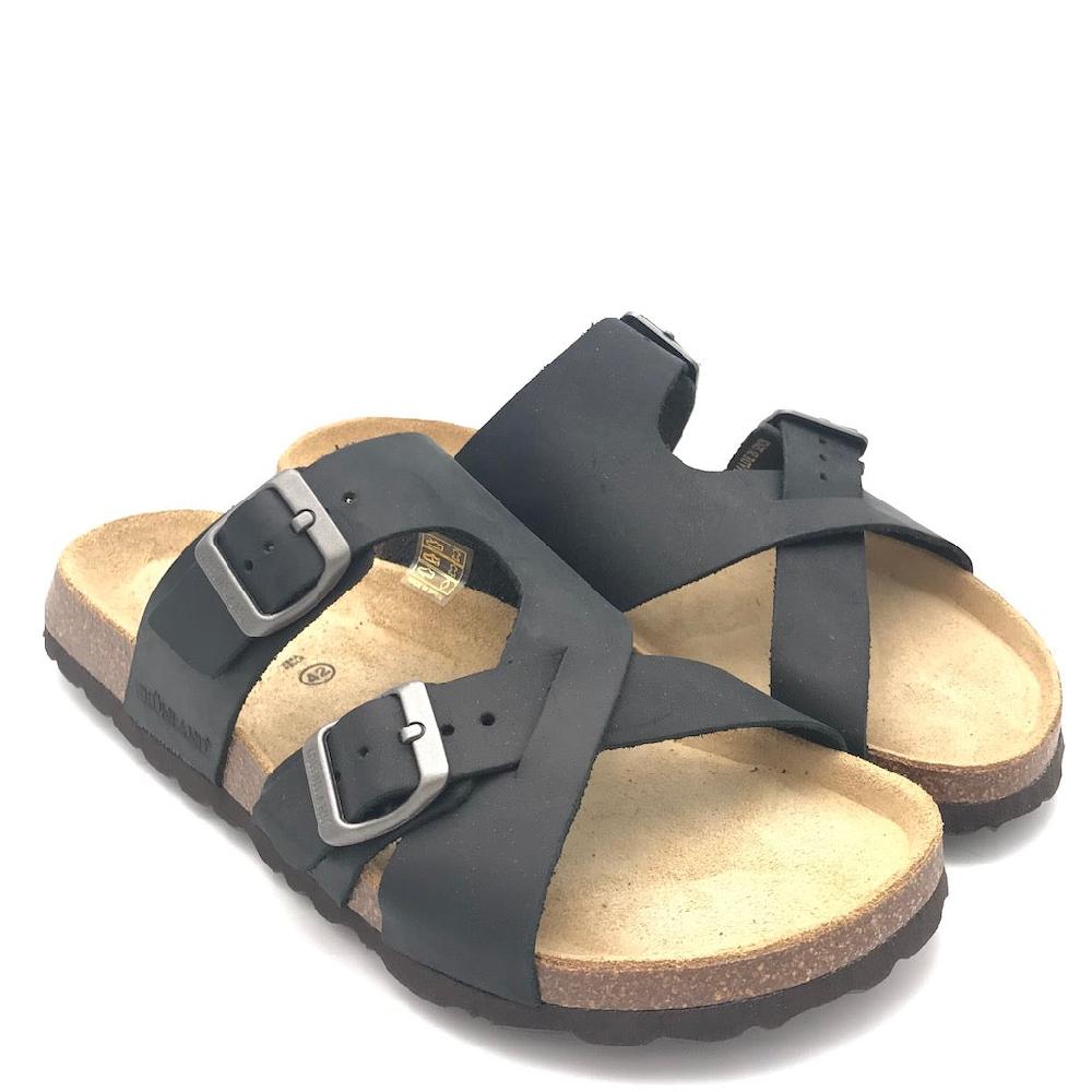 Zulian Calzature Ciabatta incrociata Bobo nera Offerte speciali