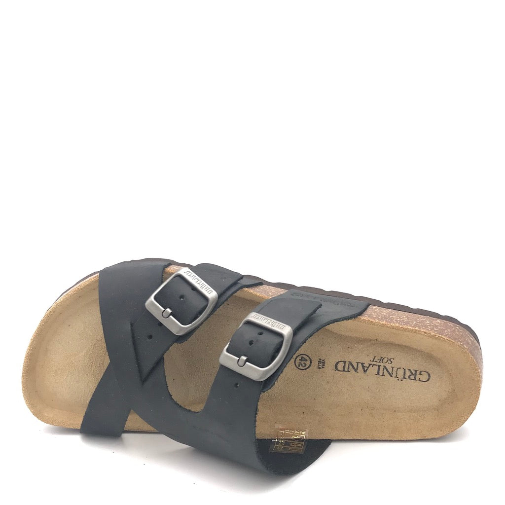 Zulian Calzature Ciabatta incrociata Bobo nera Offerte speciali