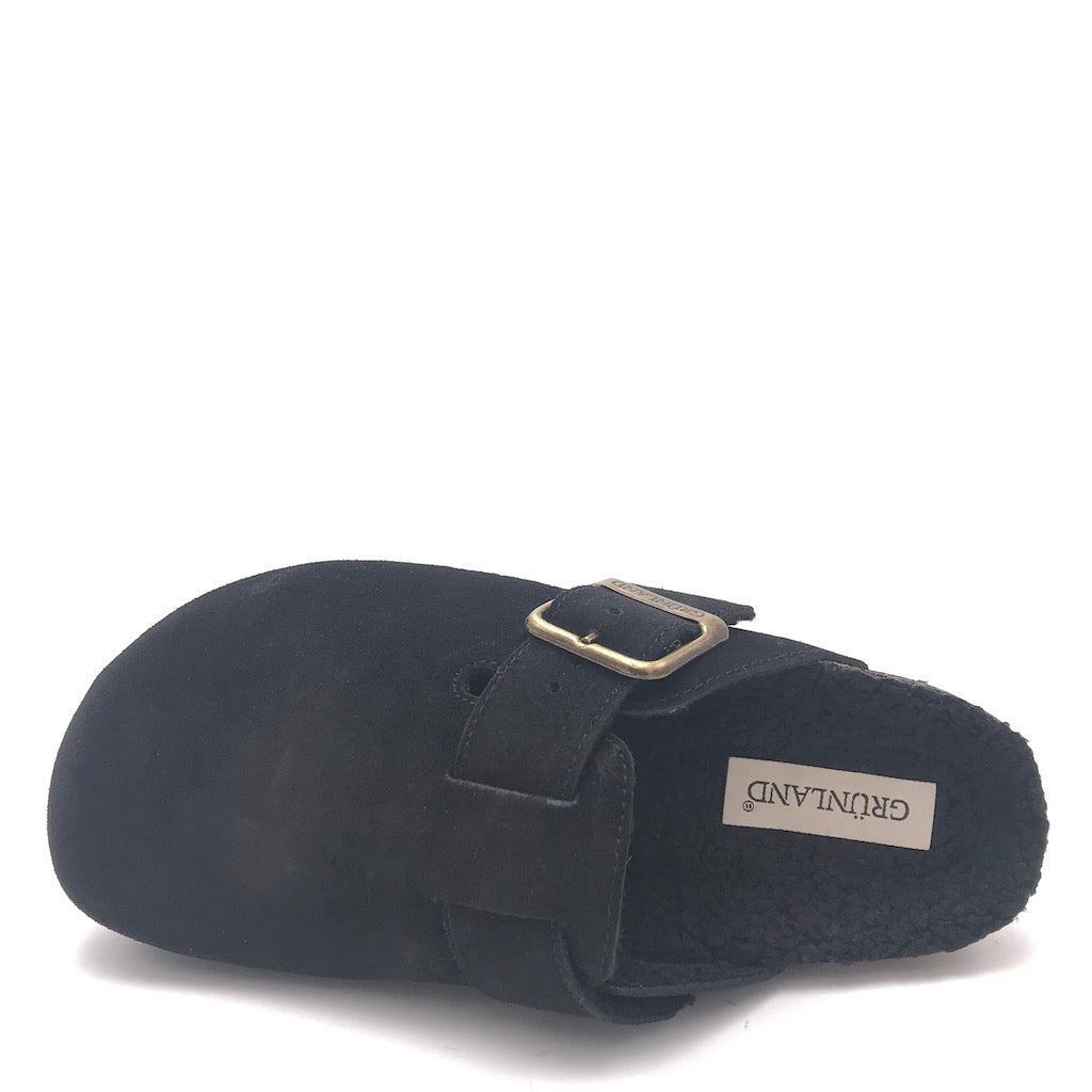 Zulian Calzature Ciabatta Sara shearling nero Super sconto