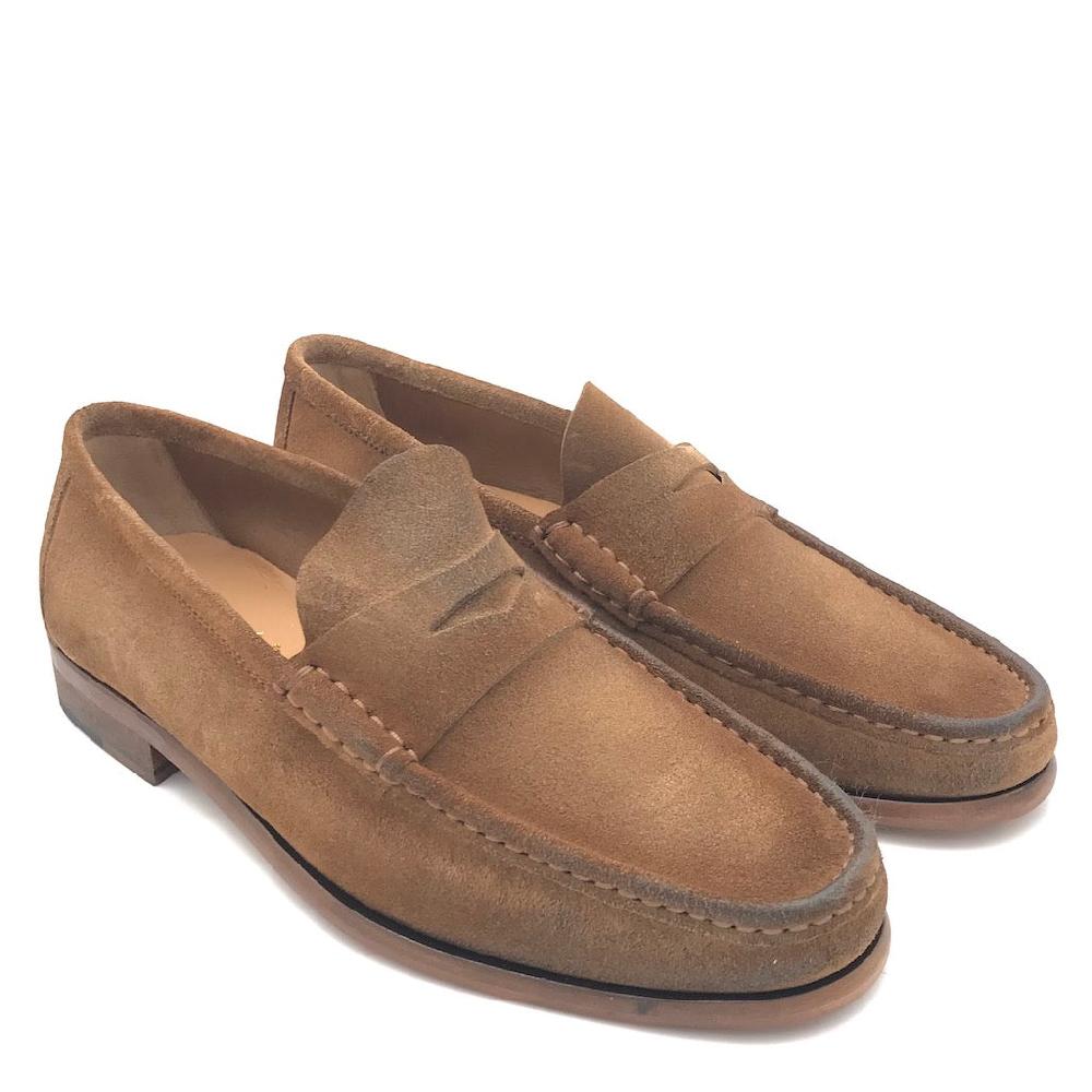 Zulian Calzature Mocassino in velour taupe Acquista Ora