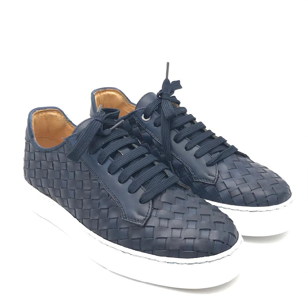 Zulian Calzature Sneakers intrecciata blu Outlet