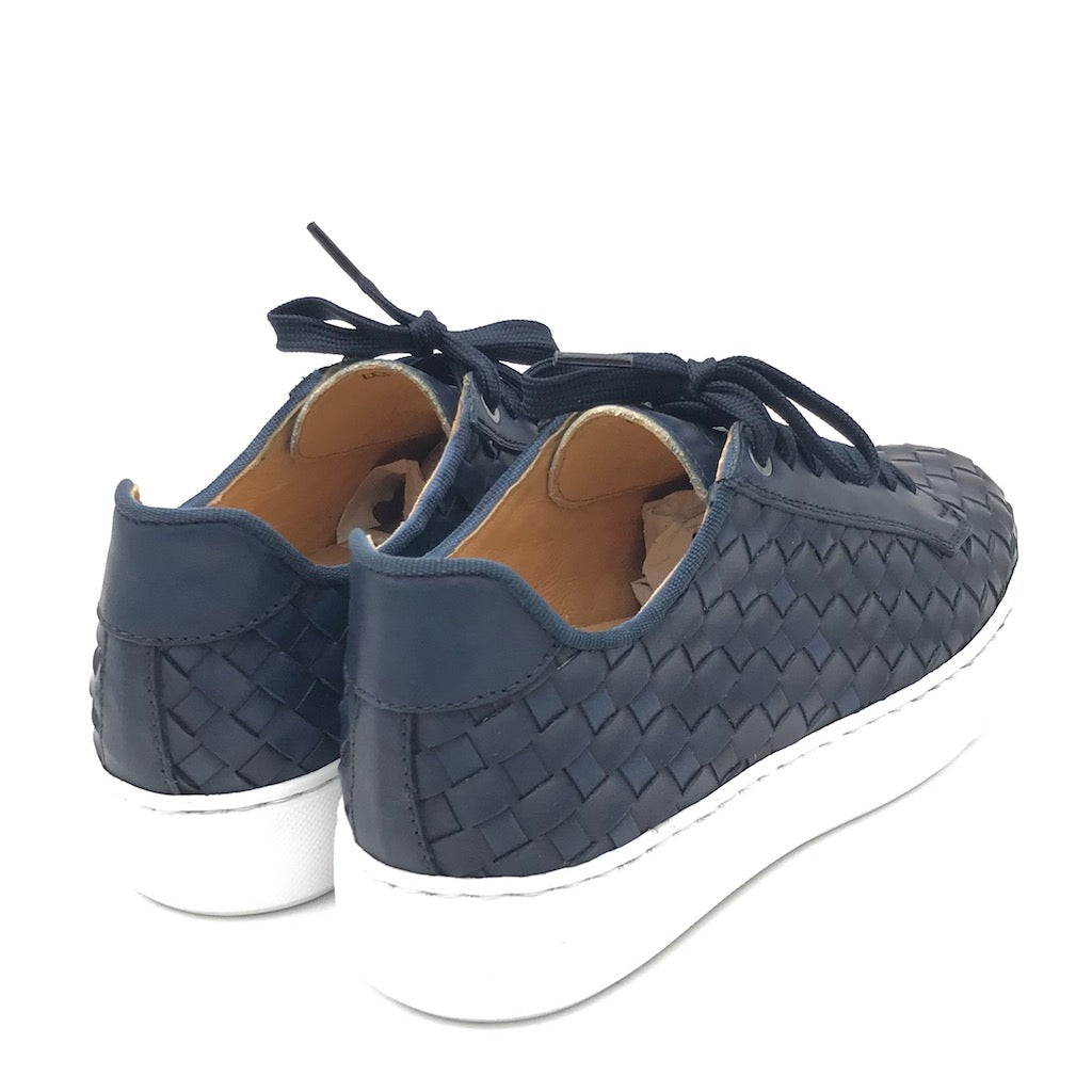 Zulian Calzature Sneakers intrecciata blu Outlet