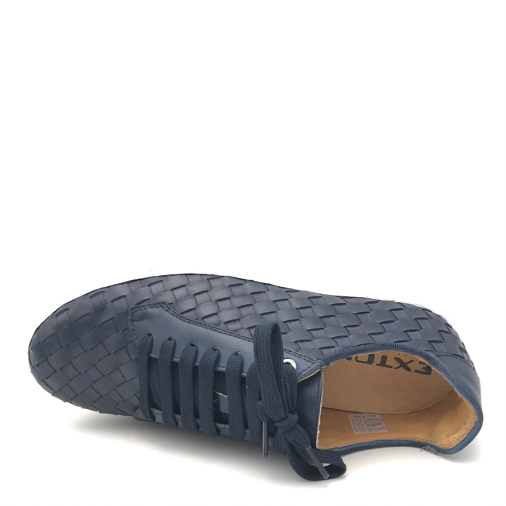 Zulian Calzature Sneakers intrecciata blu Outlet