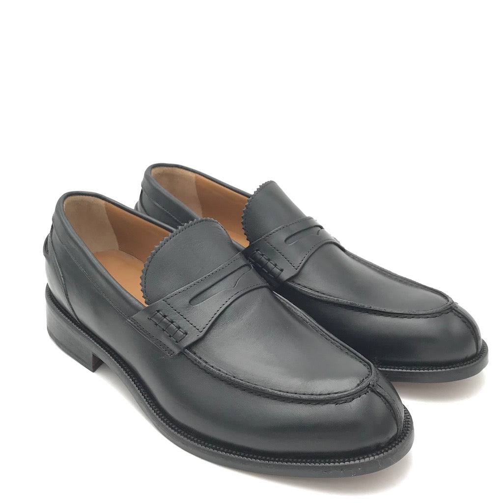 Zulian Calzature Mocassino college nero Vendita Calda