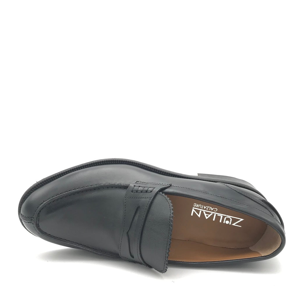 Zulian Calzature Mocassino college nero Vendita Calda