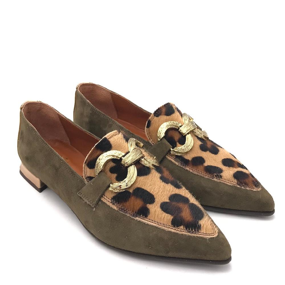 Zulian Calzature Mocassino macula leo verde Sconto di tempo limitato
