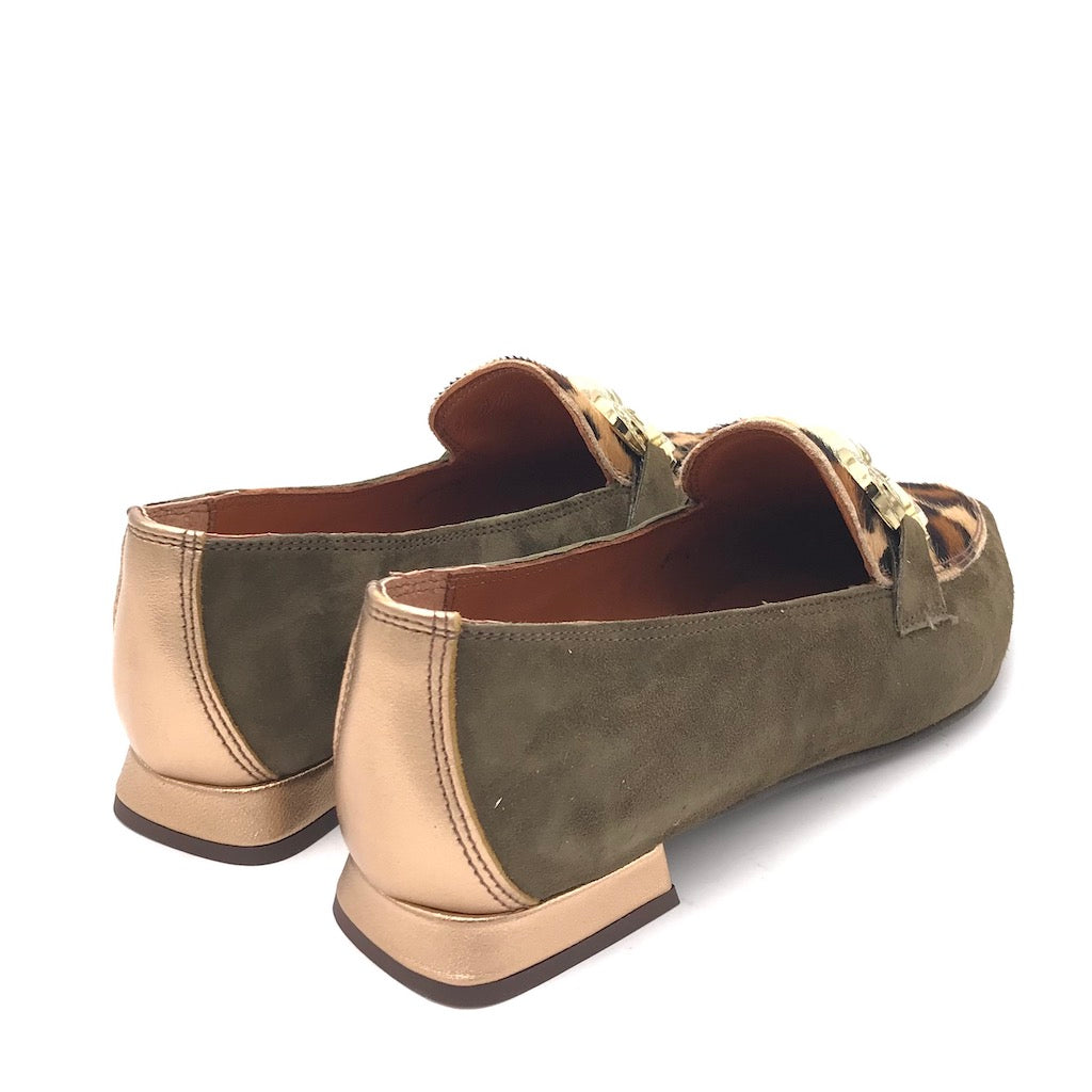 Zulian Calzature Mocassino macula leo verde Sconto di tempo limitato