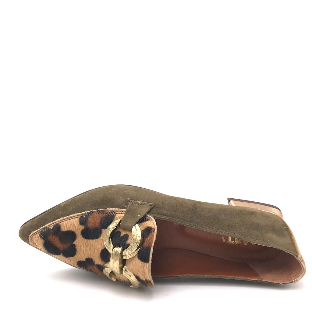 Zulian Calzature Mocassino macula leo verde Sconto di tempo limitato