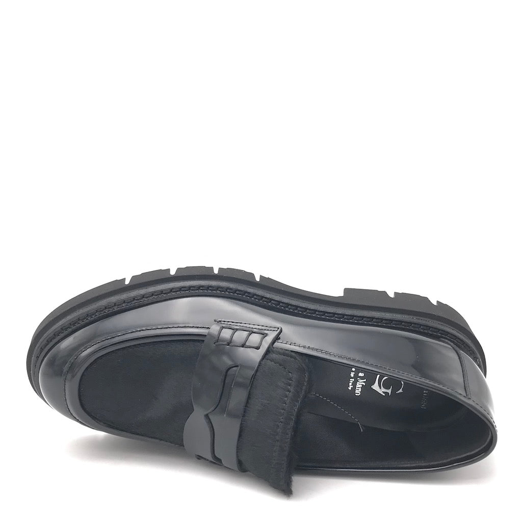 Zulian Calzature Mocassino Kurtal nero Prezzo di fabbrica