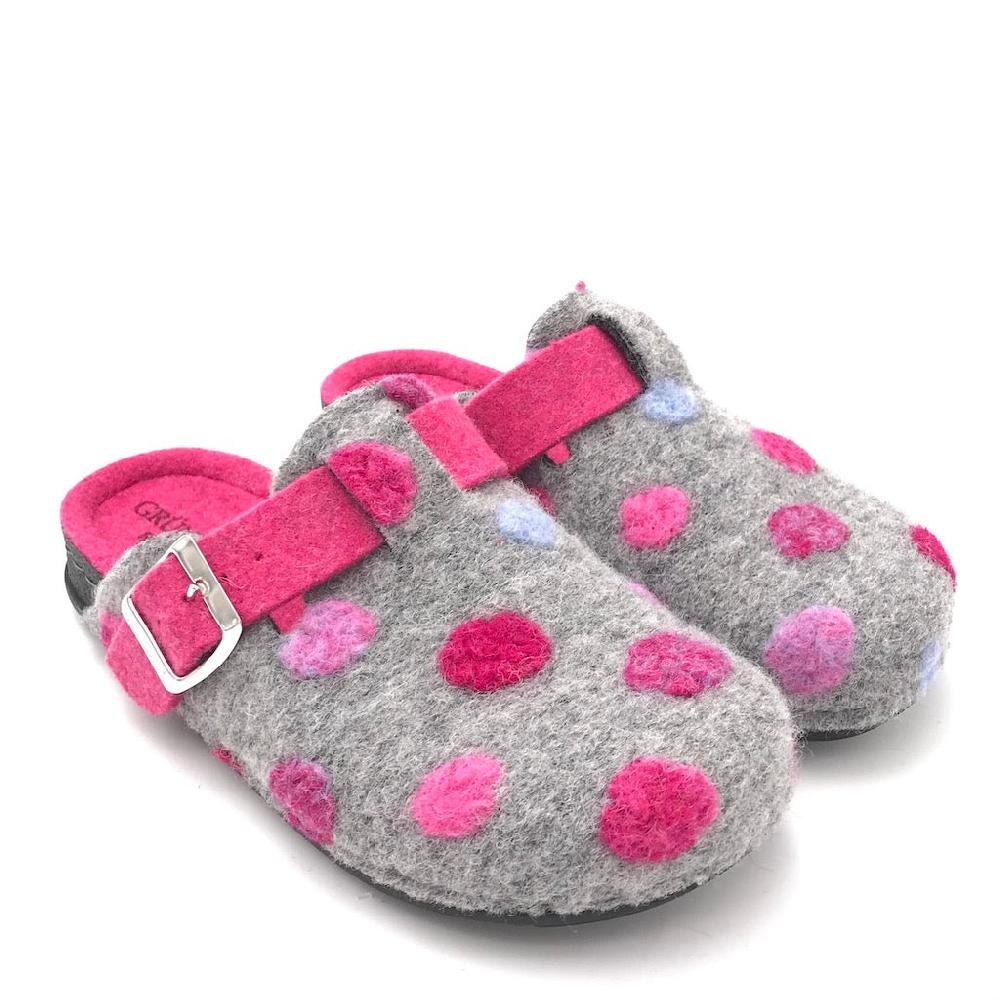 Zulian Calzature Ciabatta Pila grigio-fuxia Offerta per la Festa della Mamma