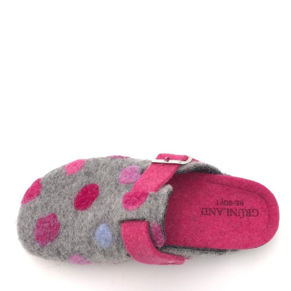 Zulian Calzature Ciabatta Pila grigio-fuxia Offerta per la Festa della Mamma