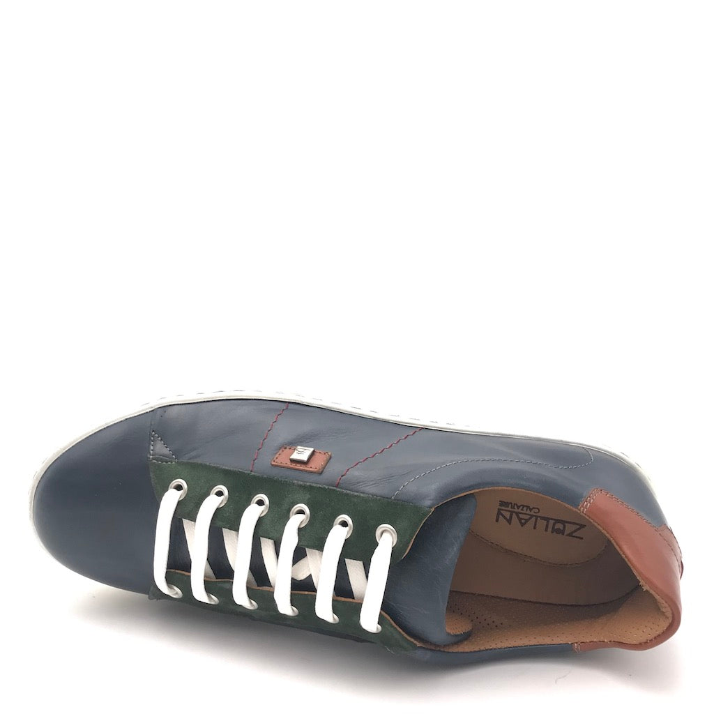 Zulian Calzature Sneakers Dylan blu Smaltimento dello stoccaggio