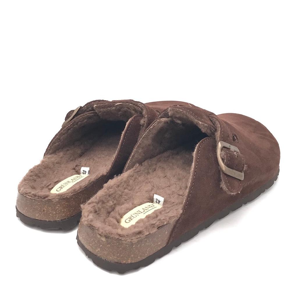 Zulian Calzature Ciabatta Bobo shearling marrone Online Outlet