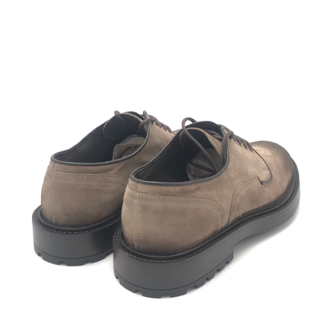 Zulian Calzature Allacciata in crosta anticata taupe Grandi sconti
