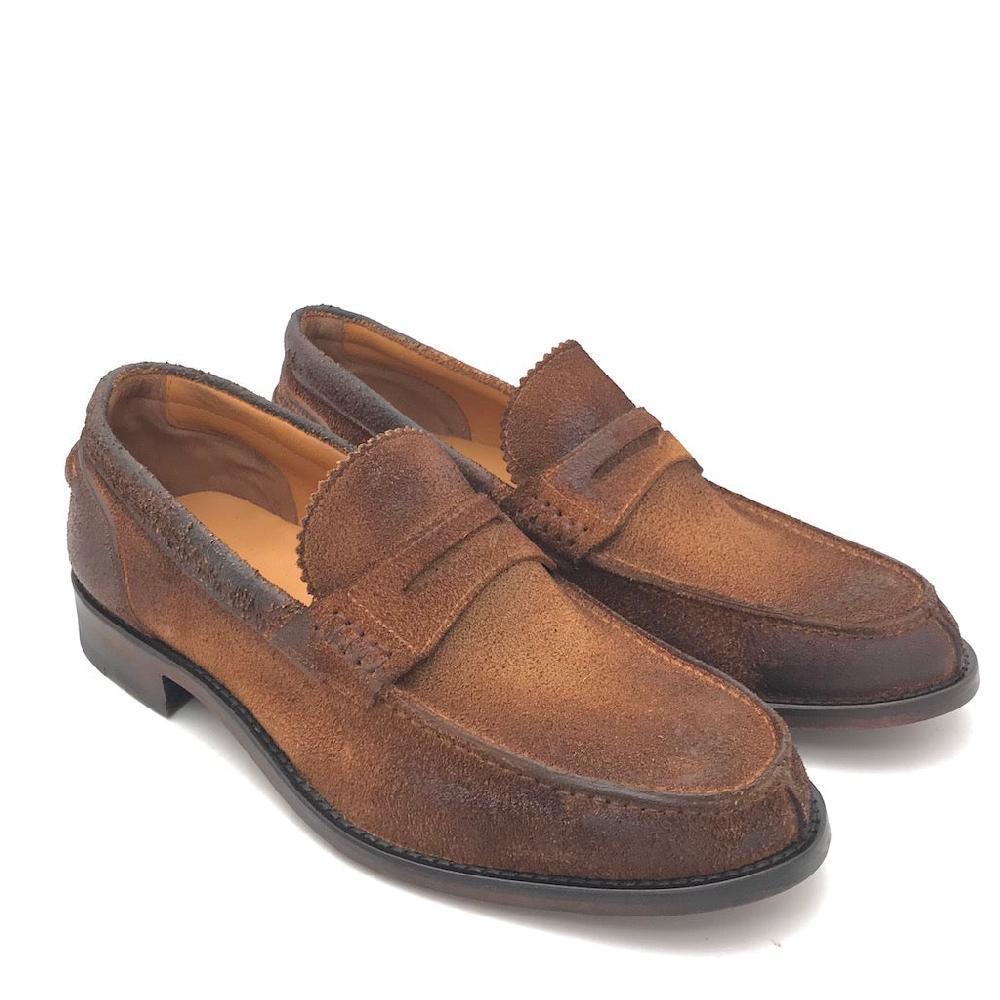 Zulian Calzature Mocassino college in crosta tabacco Bestseller