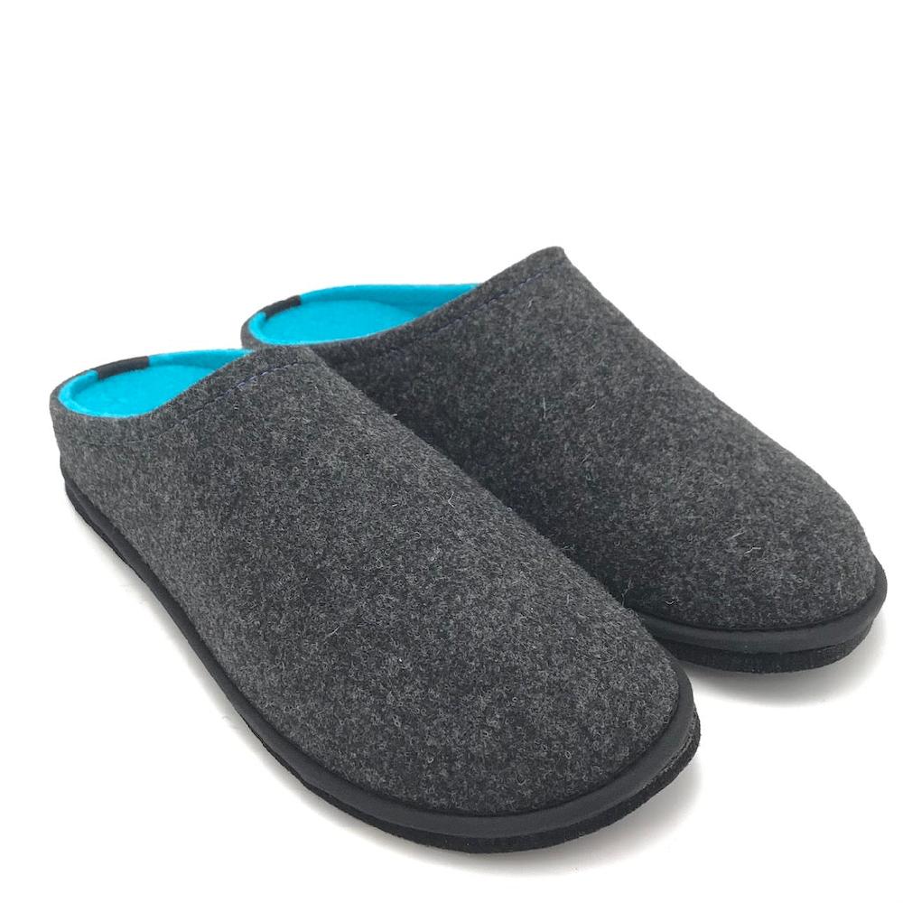 Zulian Calzature Ciabatta Easy bicolor antracite-blu fluo Comprane uno, ottenene uno gratis