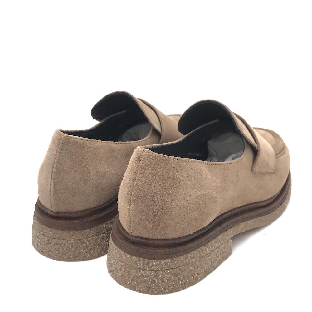 Zulian Calzature Mocassino Kipp in crosta taupe Discount Store per i nuovi prodotti