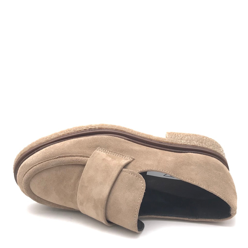 Zulian Calzature Mocassino Kipp in crosta taupe Discount Store per i nuovi prodotti