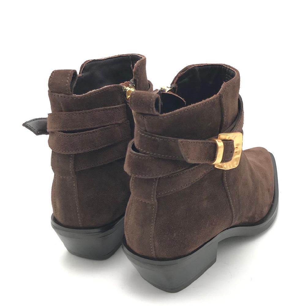 Zulian Calzature Texano in crosta moro Sconti questo mese