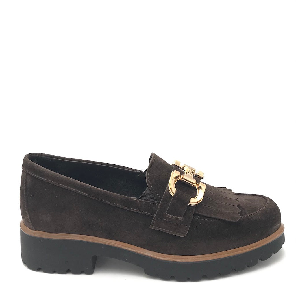 Zulian Calzature Mocassino in camoscio marrone 2025