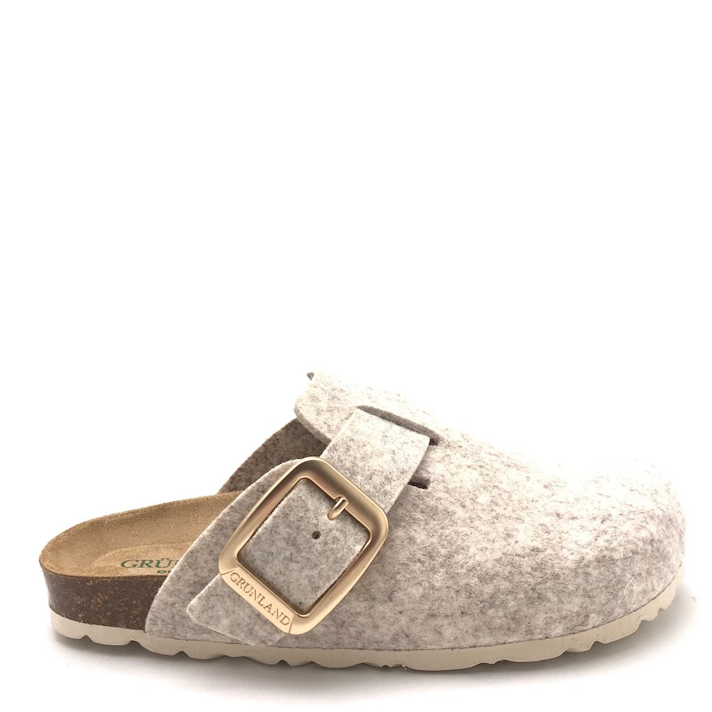 Zulian Calzature Ciabatta Sara in lana cotta marmo In Linea