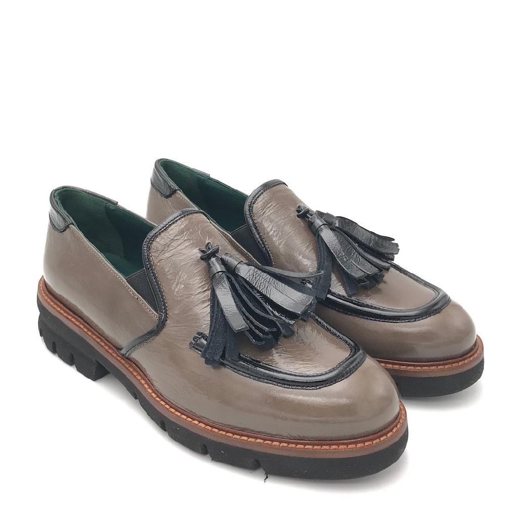 Zulian Calzature Mocassino in naplak elefant Consegna Veloce