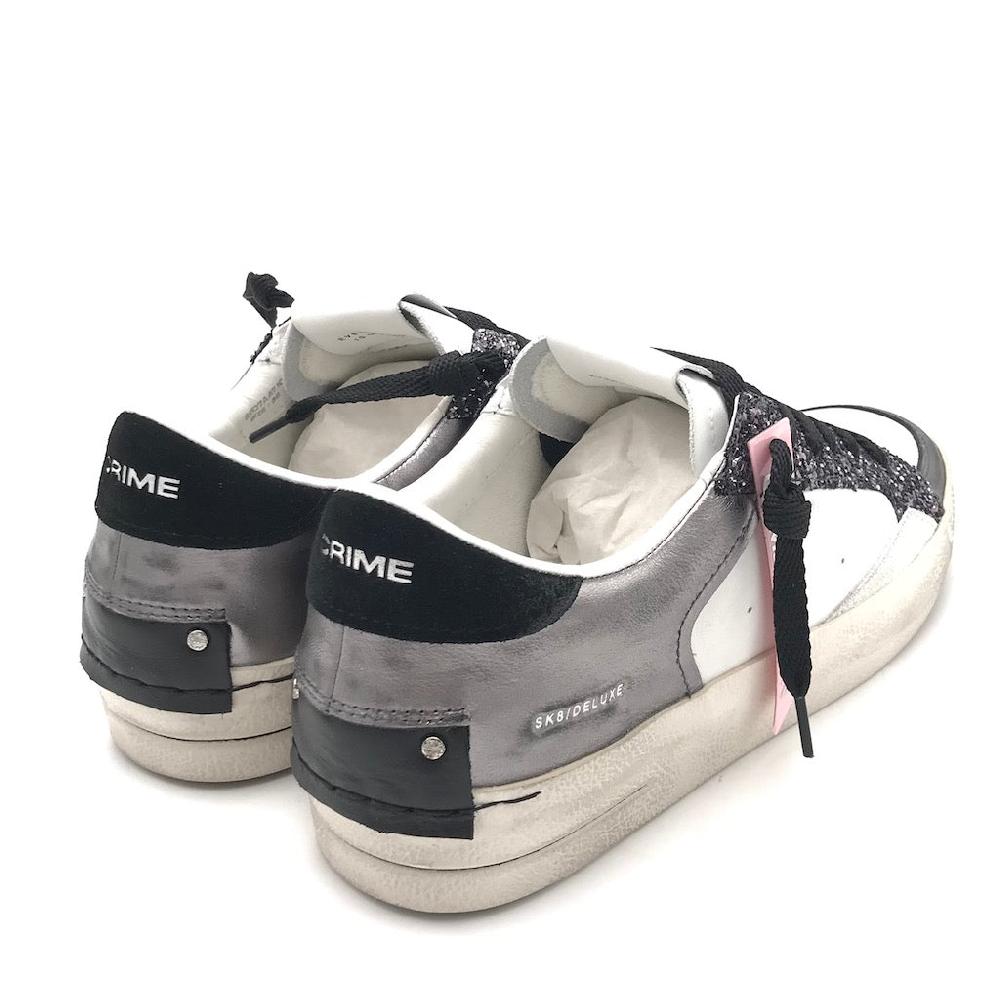 Zulian Calzature Sneakers SK8 Delux bianca-antracite Sconto