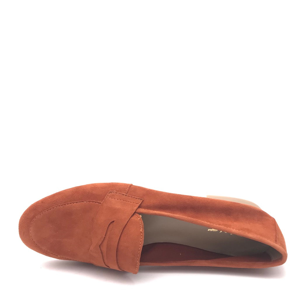 Zulian Calzature Mocassino Sixt velour ruggine Hotsell