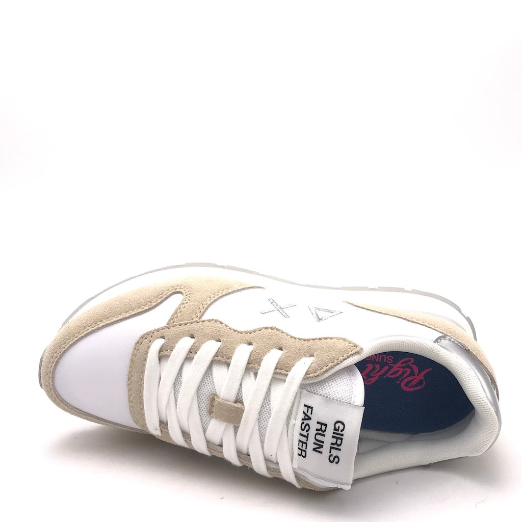 Zulian Calzature Sneakers Ally gold silver bianco-panna Saldi Di Fabbrica