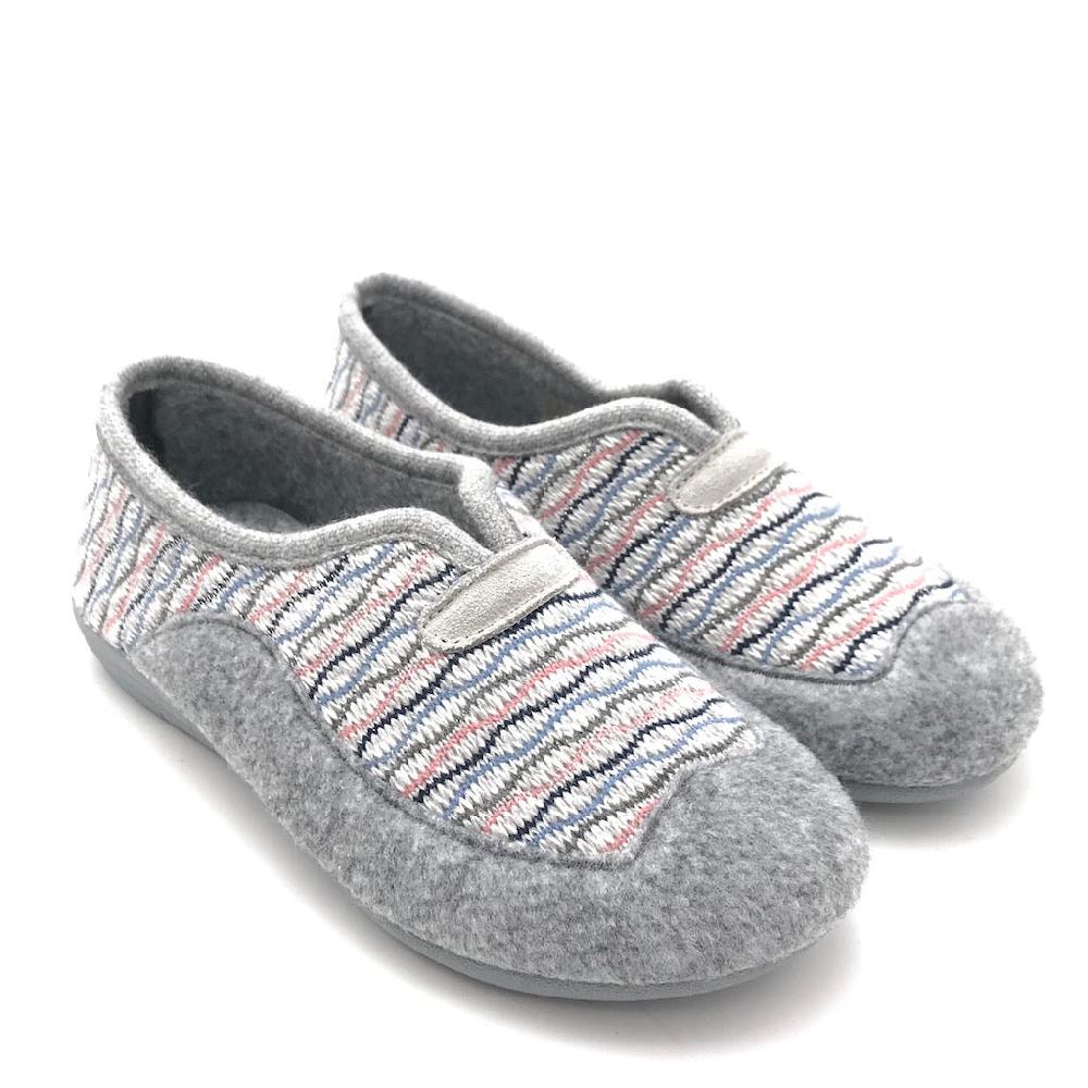 Zulian Calzature Pantofola Reca grigio Offerta per la Festa della Mamma