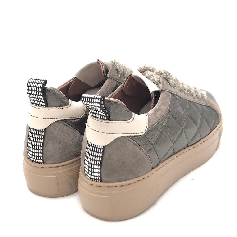 Zulian Calzature Sneakers trapuntata antracite Vendita calda