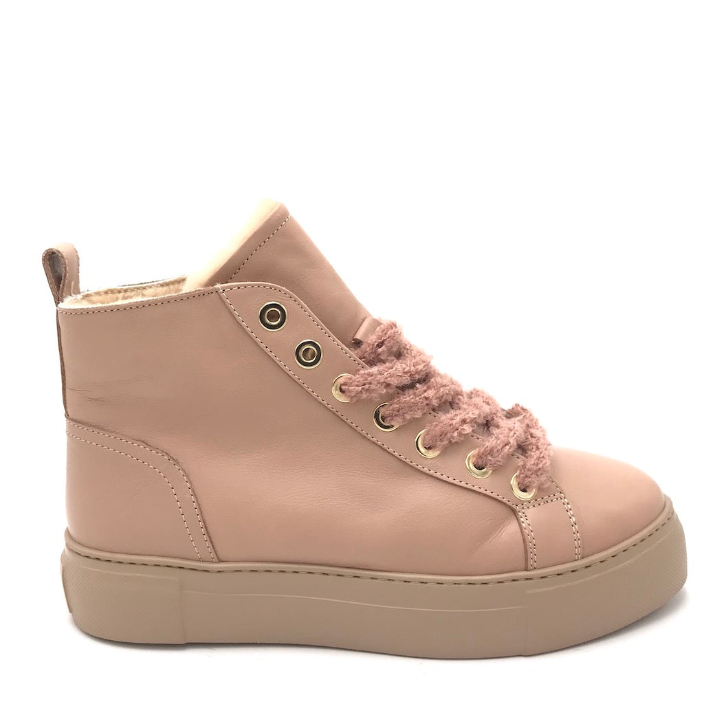 Zulian Calzature Sneakers alta nude Offerta migliore