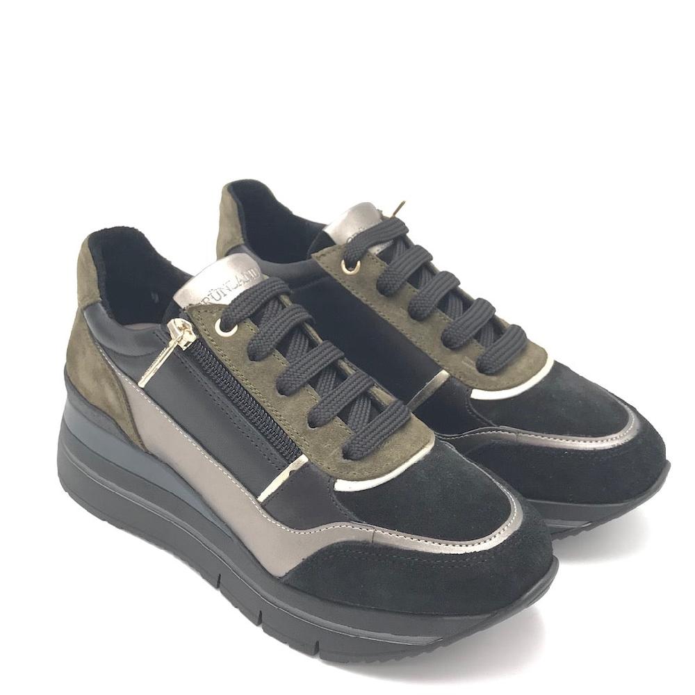 Zulian Calzature Sneakers Shaf oliva-multi Nuovi prodotti