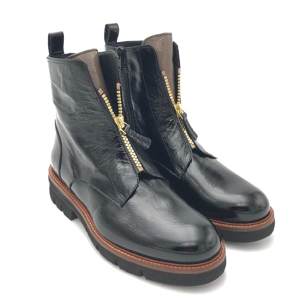 Zulian Calzature Tronchetto naplak nero zip Offerte giornaliere