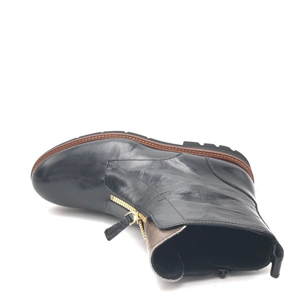 Zulian Calzature Tronchetto naplak nero zip Offerte giornaliere