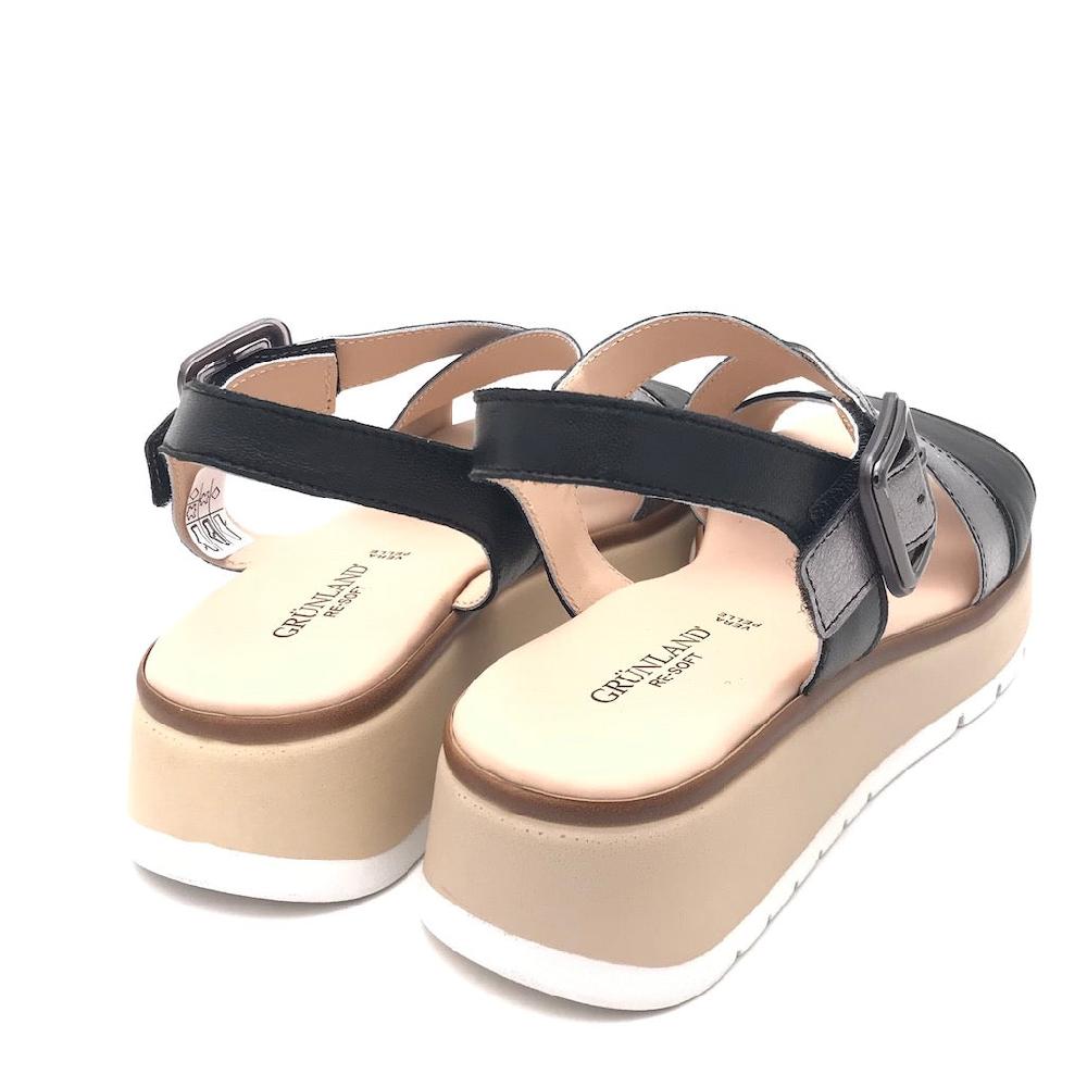 Zulian Calzature Sandalo Fasi nero-fucile Super Saving Price