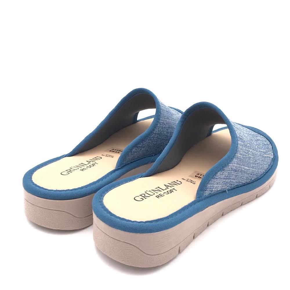 Zulian Calzature Ciabatta Dola tessuto jeans Ritorno libero