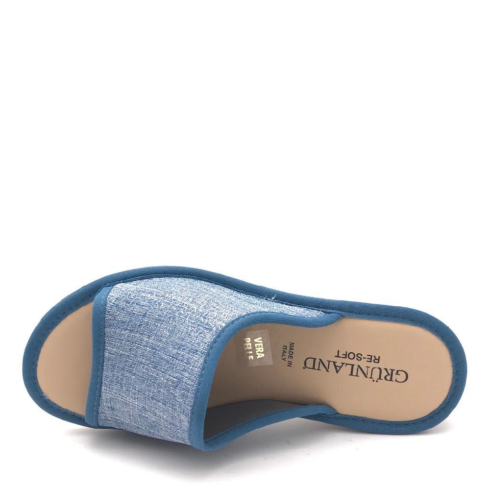 Zulian Calzature Ciabatta Dola tessuto jeans Ritorno libero