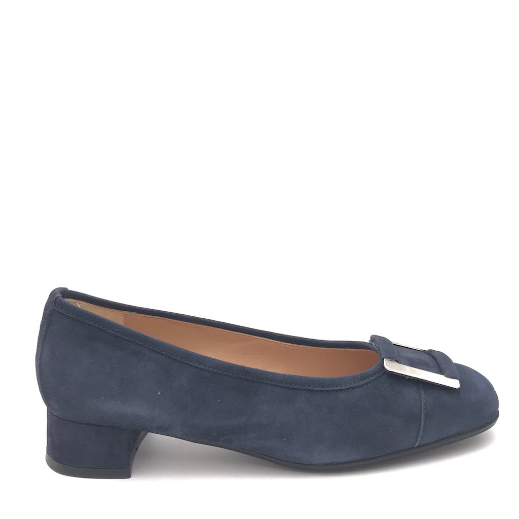 Zulian Calzature Ballerina in camoscio blu Rilascio limitato
